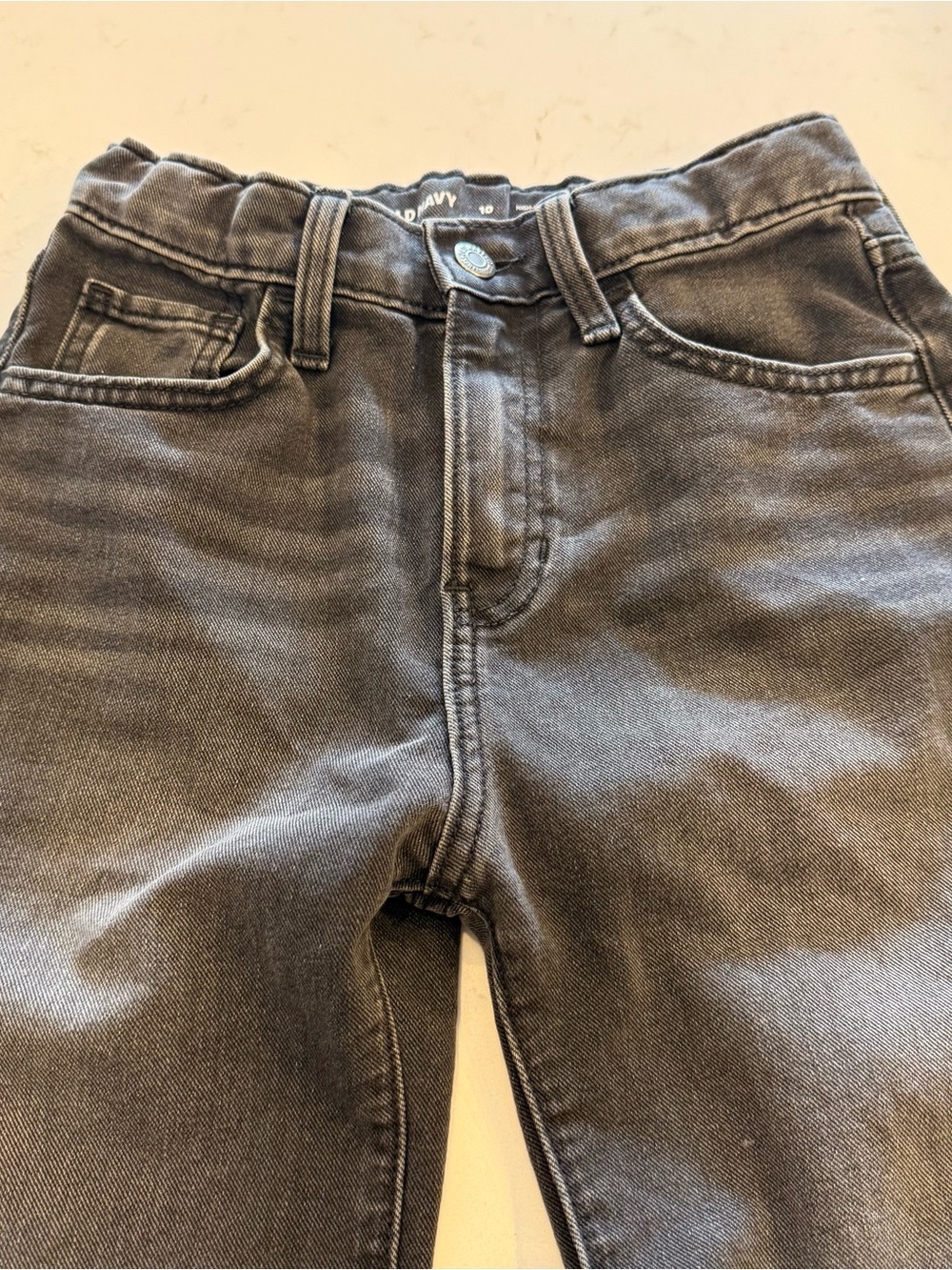 Old Navy Kids Black High Waisted Wode Leg Jeans
